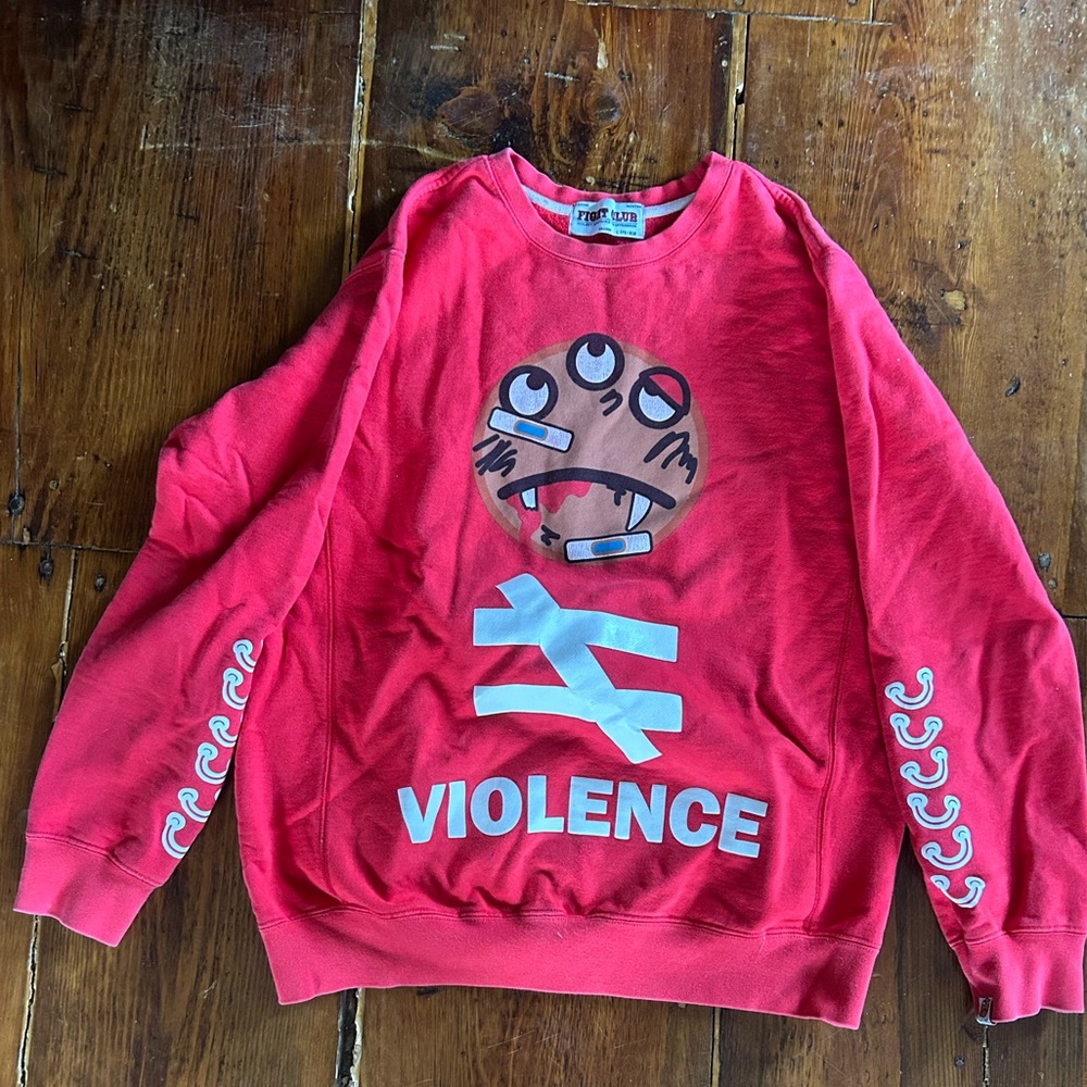 Fight Violence Devil Nut Sweatshirt L